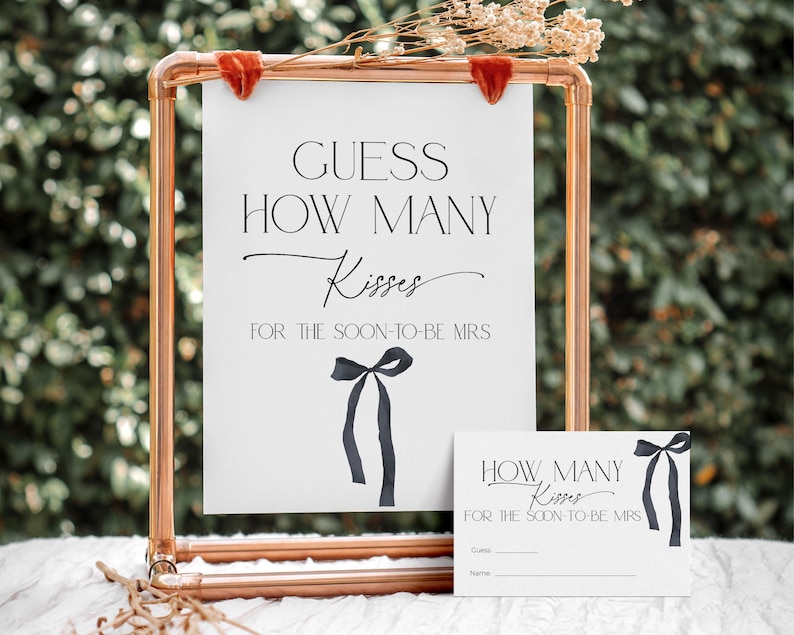 Black Bow She is tying the knot Bridal Shower Games BUNDLE, Gothic Bachelorette Party, Printable Wedding Activity, Coquette Dark Bride, BS99 image 5