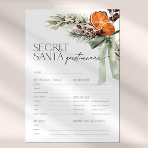 Wichtel Fragebogen Vorlage, Weihnachten Party Geschenk Börse, Weihnachtswunschliste Form, Weihnachten Lieblings Dinge Fragebogen CH69