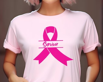 Breast Cancer Awareness, Pink Ribbon Survivor Shirt, Breast Cancer Tee, Pink October, Breast Cancer Survivor, Breast Cancer Shirt