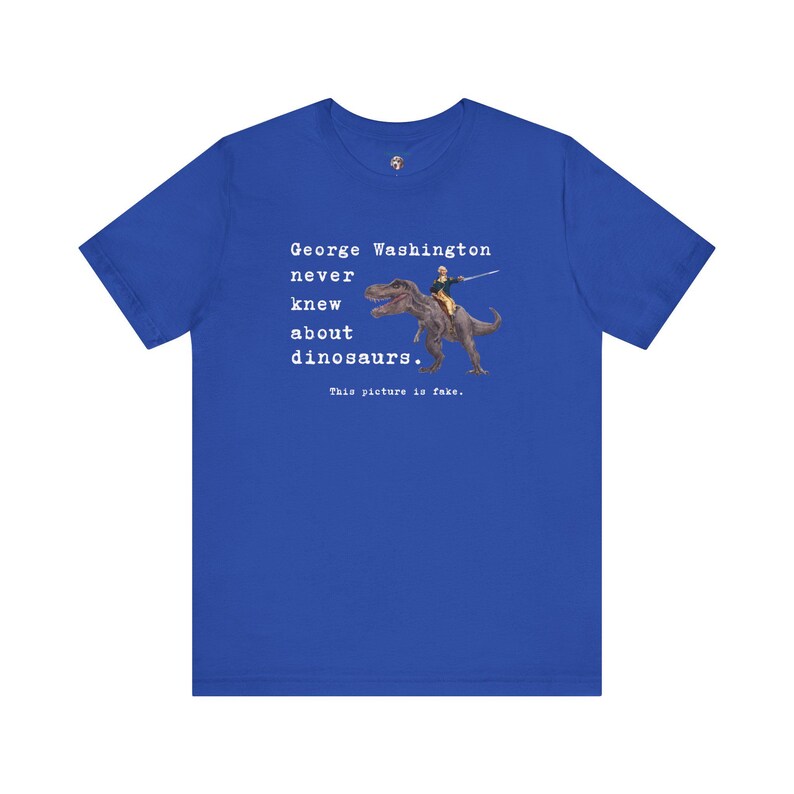 George Washington Dinosaur Shirt, Funny History Shirt, History Teacher Shirt, History Trivia, Funny Shirt, T-Rex Shirt, American History image 4