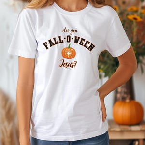 Christian Halloween Shirt, Falloween Jesus, Christian Fall Shirt, Christian Gift, Halloween Gift, Halloween Tee