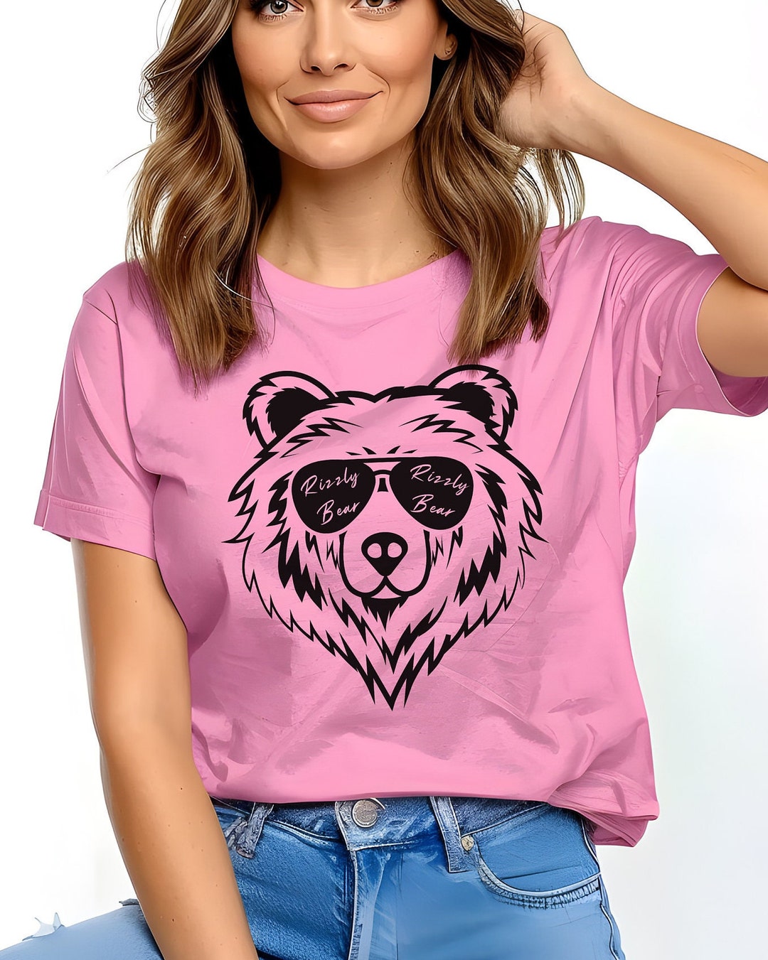 Rizzly Bear Graphic Shirt, Gen Z Shirt, Slang Shirt, Funny Shirt, Pun ...