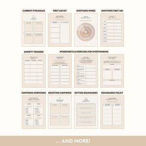 Mental Health Bundle | Workbooks - Shadow Work, Inner Child, Healing, Therapy, Emotional Intelligence, Mindfulness, Self-Love, Self-Care image 3