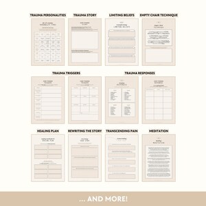 Healing Bundle | Workbooks - Inner Child, Shadow Work, Ancestral Healing, Mental Health, Feminine Energy, Spirituality, Self-Love, Self-Care imagen 3