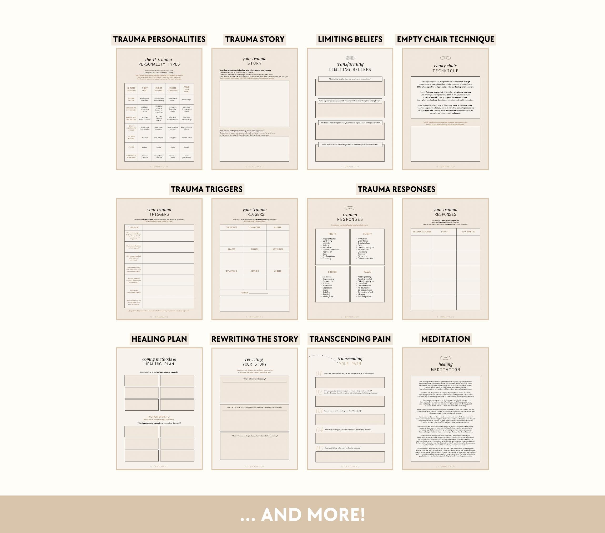 Healing Bundle | Workbooks - Inner Child, Shadow Work, Ancestral ...