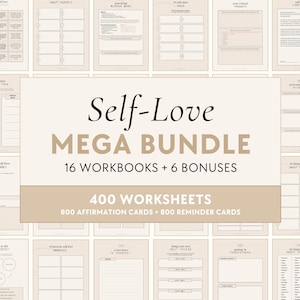 Self-love Bundle | Workbooks - Self-talk, Self-esteem, Confidence, Body ...