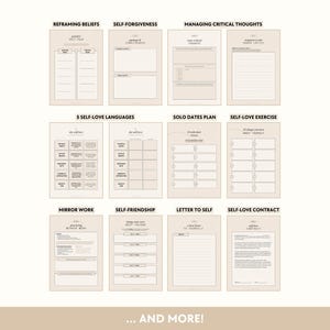 Self-Love Workbook | Positive Self-Talk, Confidence, Self-Esteem, Solo Dates, Body Positivity, Healing, Mindset, Self-Care, Love Languages immagine 2
