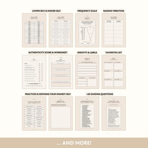 Higher Self Bundle | Workbooks - Best Self, Confidence, Self-Esteem, Feminine Energy, Manifest Dream Life, Self-Concept, Spirituality image 3