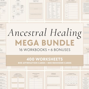 Ancestral Healing Bundle | Workbooks - Generational Trauma & Curses, Breaking Cycles, Inner Child, Shadow Work, Family Trauma, Mental Health image 1