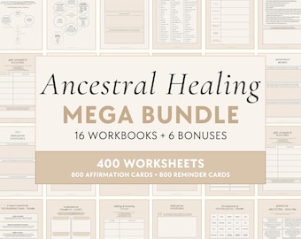 Ancestral Healing Bundle | Workbooks - Generational Trauma & Curses, Breaking Cycles, Inner Child, Shadow Work, Family Trauma, Mental Health