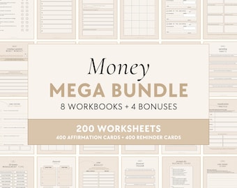 Money Bundle | Workbooks - Abundance, Millionaire Mindset, Financial Freedom, Dream Life, Wealth, Success, Prosperity, Business, Manifesting