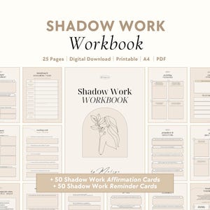 Shadow Work Workbook | Inner Child Healing, Guided Journal Prompts, Fears, Shame & Guilt, Anger Management, Triggers, Mental Health
