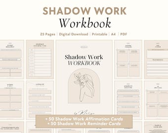 Shadow Work Workbook | Inner Child Healing, Guided Journal Prompts, Fears, Shame & Guilt, Anger Management, Triggers, Mental Health