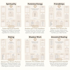 Higher Self Bundle | Workbooks - Best Self, Confidence, Self-Esteem, Feminine Energy, Manifest Dream Life, Self-Concept, Spirituality image 5