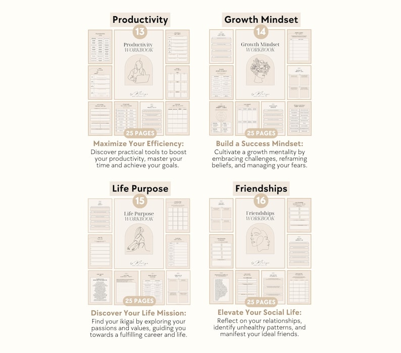 Mental Health Bundle | Workbooks - Shadow Work, Inner Child, Healing, Therapy, Emotional Intelligence, Mindfulness, Self-Love, Self-Care image 6