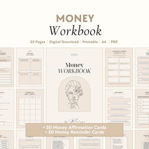 Money Workbook | Abundance & Millionaire Mindset, Manifest Dream Life, Financial Freedom, Wealth, Success, Prosperity, Law of Attraction