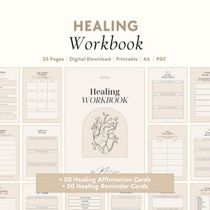Healing Workbook | Trauma Processing, Emotional Wounds, Inner Child, Self-Therapy, Shadow Work, Self-Love, Self-Help, Mental Health Journal