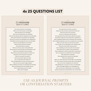 100 Relationship Question Cards | Couples Conversation Starters, Deep Talk, Card Game, Date Night, Intimacy, Connection, Journal Prompts image 3