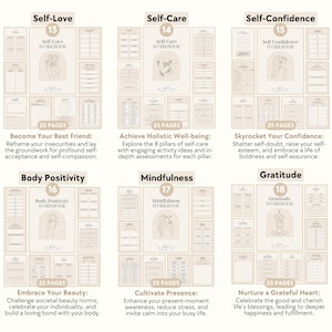 Higher Self Bundle | Workbooks - Best Self, Confidence, Self-Esteem, Feminine Energy, Manifest Dream Life, Self-Concept, Spirituality image 6