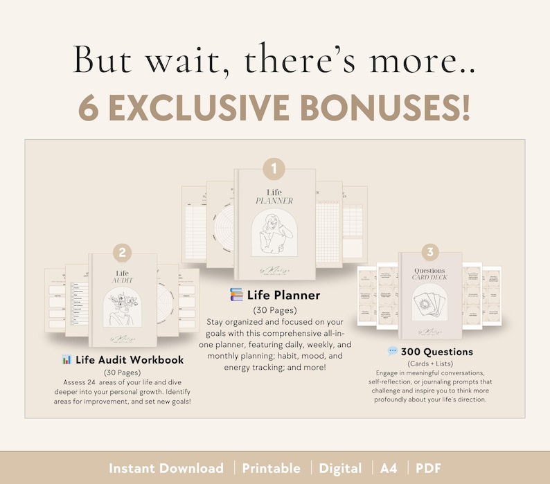 Higher Self Bundle | Workbooks - Best Self, Confidence, Self-Esteem, Feminine Energy, Manifest Dream Life, Self-Concept, Spirituality image 9