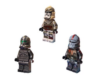Star Wars The Bad Batch GCC Custom Pad Printed LEGO Minifigures Using Official Parts