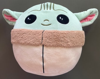Baby Yoda Star Wars The Mandalorian Grogu Cute and Cuddly Soft Plush Toy Pillow Squish Plushy