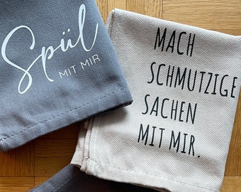 Personalized tea towel