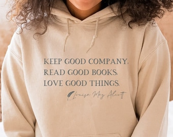 Louisa May Alcott Hoodie Sweatshirt, Little Women, Jo March, Light Academia Clothing, Bookish Merch, Book Lover Gift, Book Hoodie, Booktok