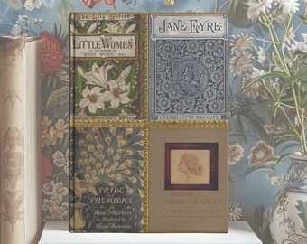 Pride and Prejudice Hardcover Notebook Size A5  5.75"x8", Vintage Book Covers Journal, Book Lover Gift, Vintage Style Diary