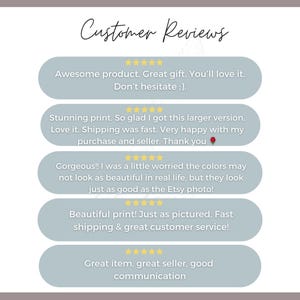 the customer review page for a website