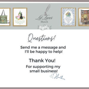 a thank card for a customer