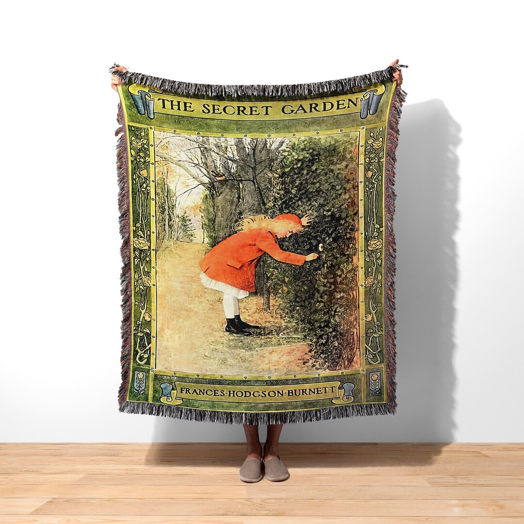 Secret Garden Woven Blanket, the Secret Garden Book Cover Tapestry