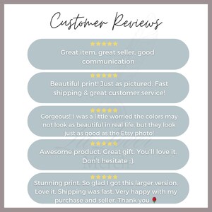the customer review page for a website