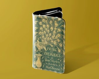 Book Phone, iPhone Flip Wallet Case, Pride & Prejudice Jane Austen Phone Case For iPhone and Samsung Galaxy and Note