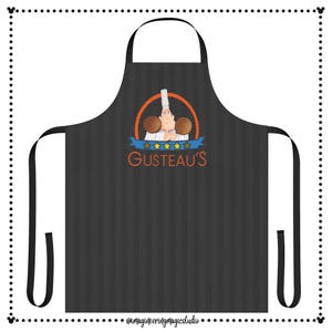 Disney Apron I Disney Ratatouille Movie Apron I Gusteau&#39;s Apron I Unisex Apron I Grilling Apron I Gift for Him