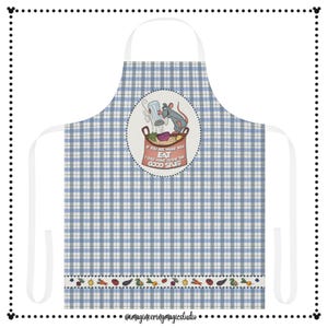 Disney Apron I Disney Ratatouille Movie Apron I Chef Remy Apron I Unisex Apron I Grilling Apron I Gift for Her