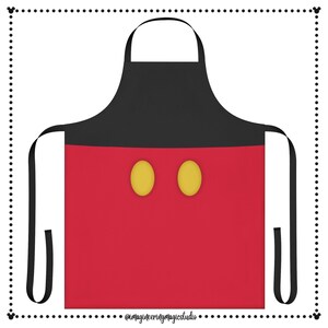 Disney Apron I Disney Characters Apron I Mickey Mouse Baking Apron I Unisex Apron I Disney Grilling Apron I Birthday Present for Him