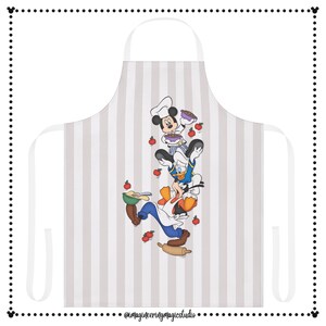 Disney Apron I Disney Characters Apron I Mickey Mouse Baking Apron I Unisex Apron I Grilling Apron I Gift for Her