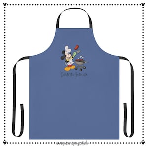 Disney Apron I Disney Characters Apron I Mickey Mouse Grillmaster Apron I Unisex Apron I Grilling Apron I Gift for Him