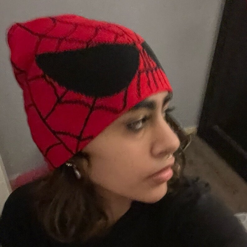 Y2K Spiderman Beaniey2k Westwood Beanie Mea Culpa Westwood Etsy UK