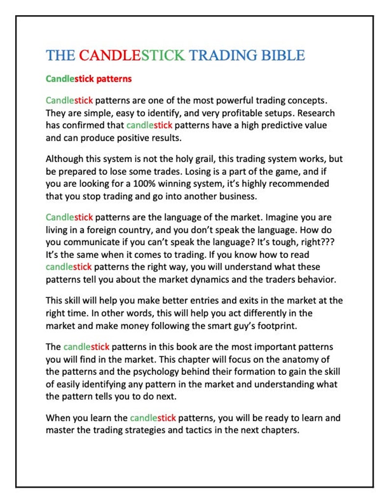 The Candlestick Trading Bible by Munehisa Homma Etsy