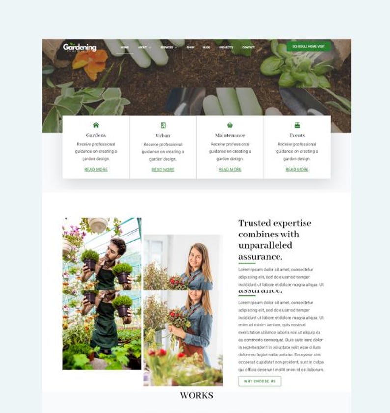 Garden and Nurseries Breakdance Templates
