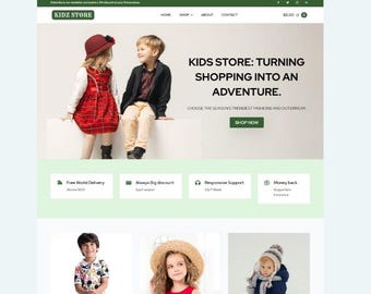 Kidz Store Breakdance Template: WooCommerce Layout Pack