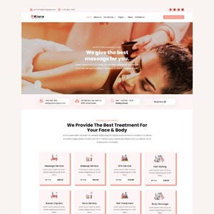WordPress Theme for Wellness And Spa massage - Kiara  Divi WordPress Child Theme -Website Template WordPress For Spa Wellness - Wplayouts