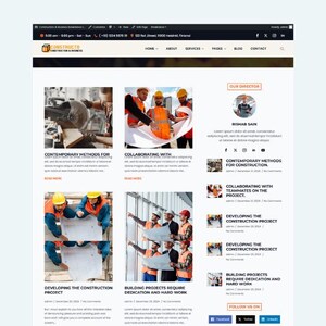 The Constructo Industry and Construction Breakdance Template Kit