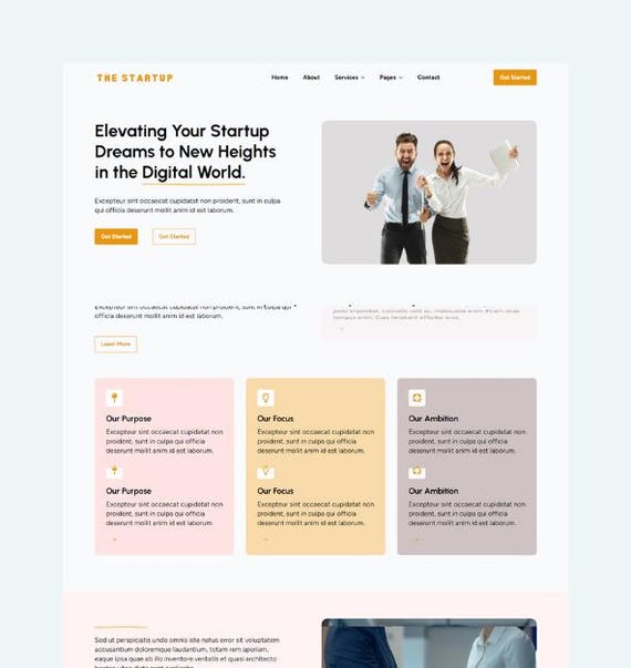 Startup Breakdance Template Kit: Business & Tech Company Design