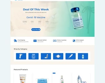 Pharmacy E-commerce Divi Child Theme: Responsive WooCommerce Website