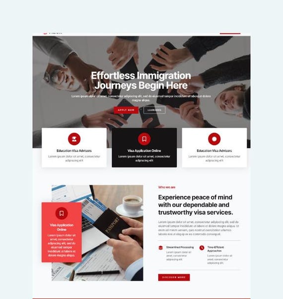 Immigration Visa Consulting Breakdance Template Kit