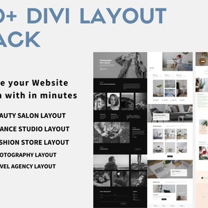 Divi  Homepage  Layouts For  services, shops, businesses, companies, agencies Elegant theme