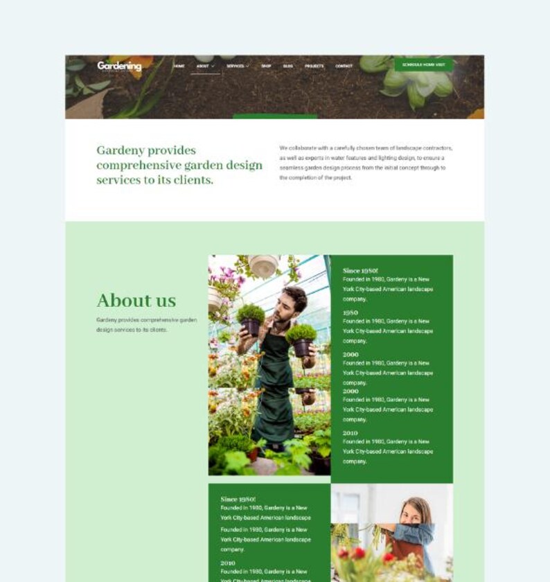 Garden and Nurseries Breakdance Template